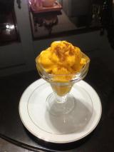 Sorbete helado de mango