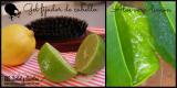 Gel fijador de cabello: Aloe vera-limón