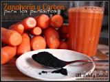 Zanahoria y carbón para eliminar parásitos